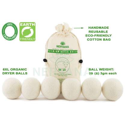 Wool Dryer Balls - White