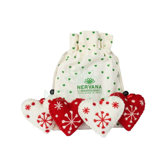 Hearts Christmas Ornaments