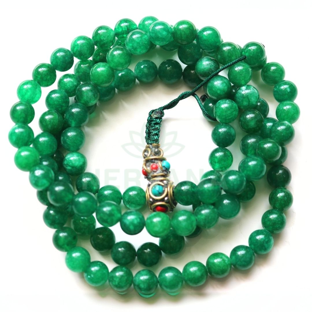 Green Jade Mala