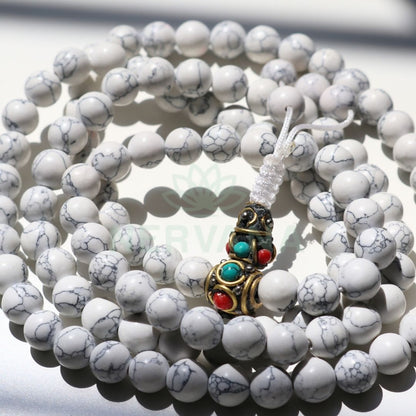 Howlite Mala