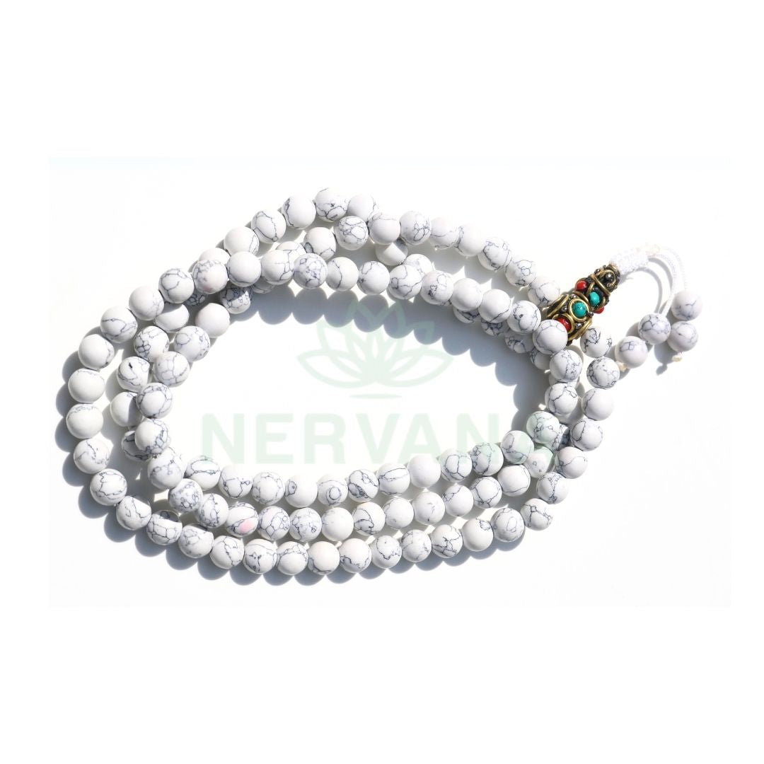 Howlite Mala