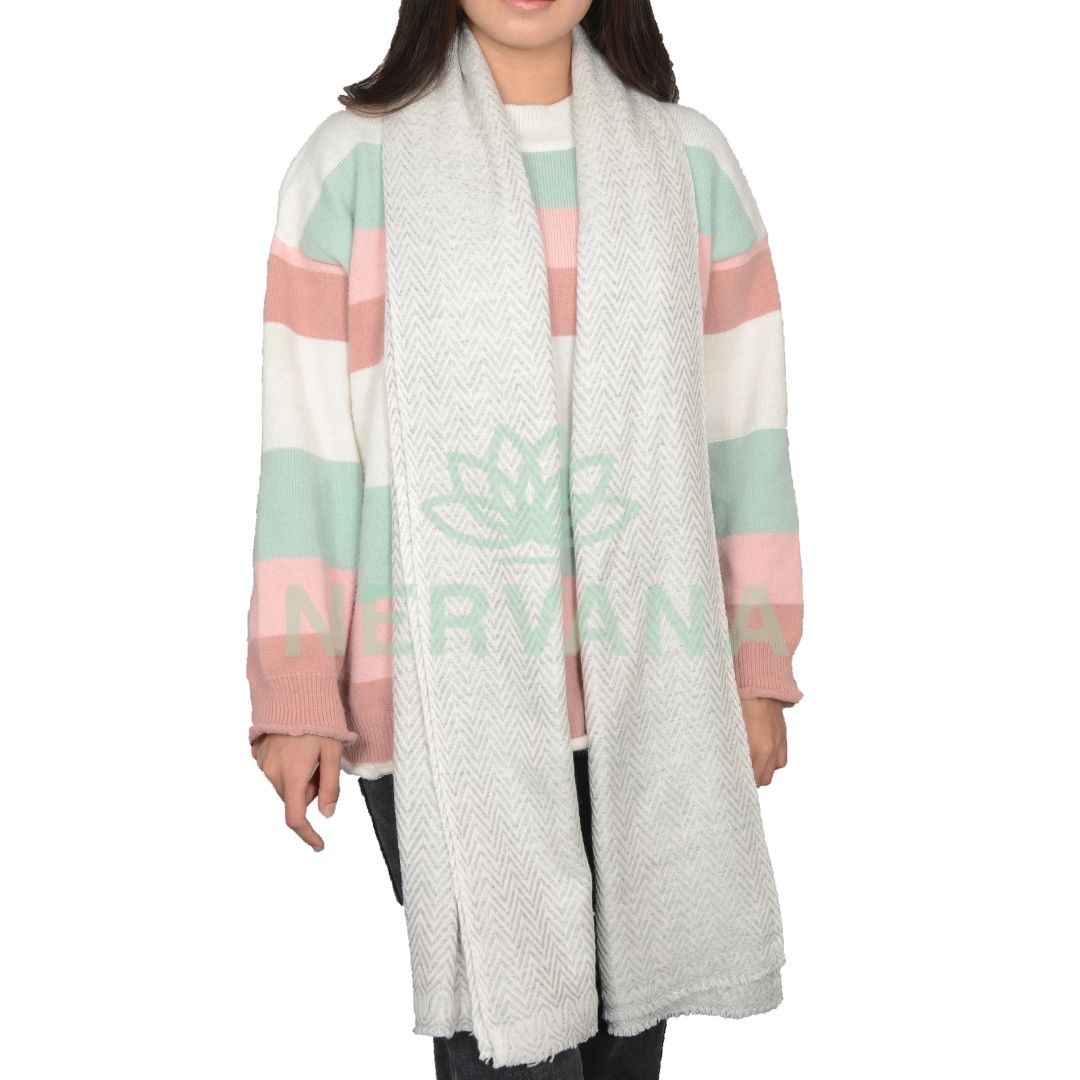 Cashmere Shawl - White