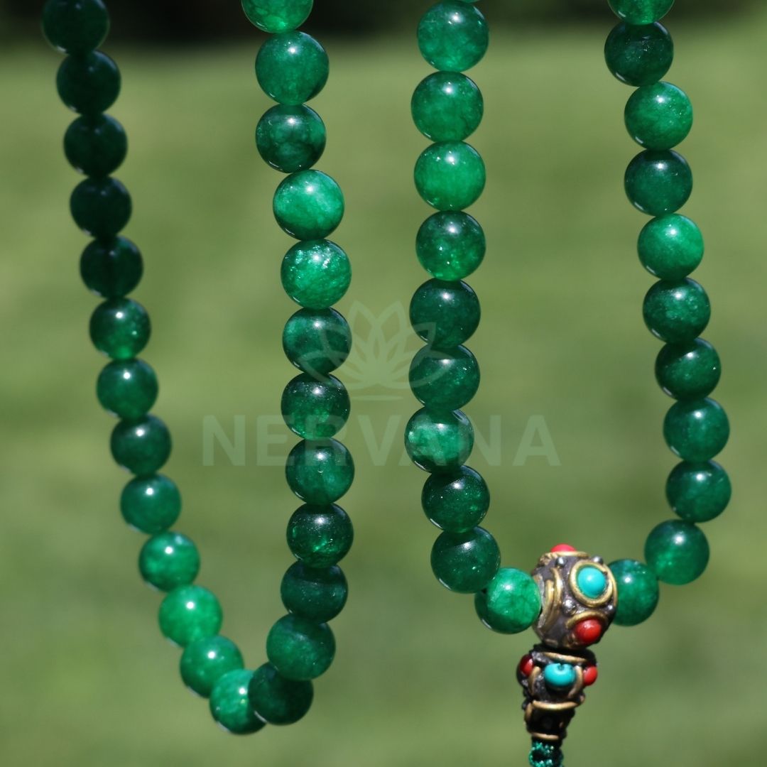 Green Jade Mala