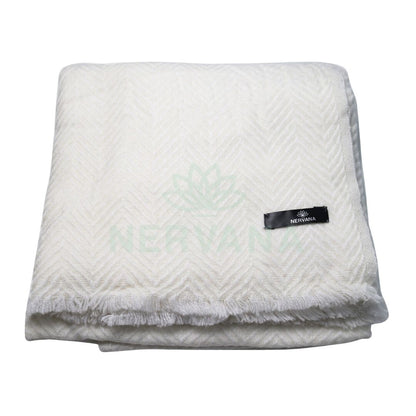 Cashmere Shawl - White