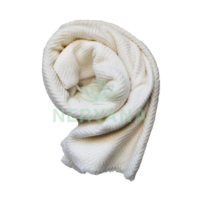 Cashmere Shawl - White