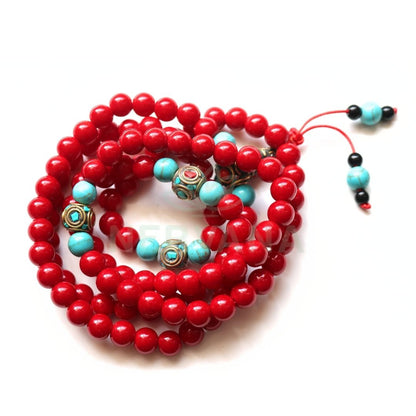 Red Coral Mala