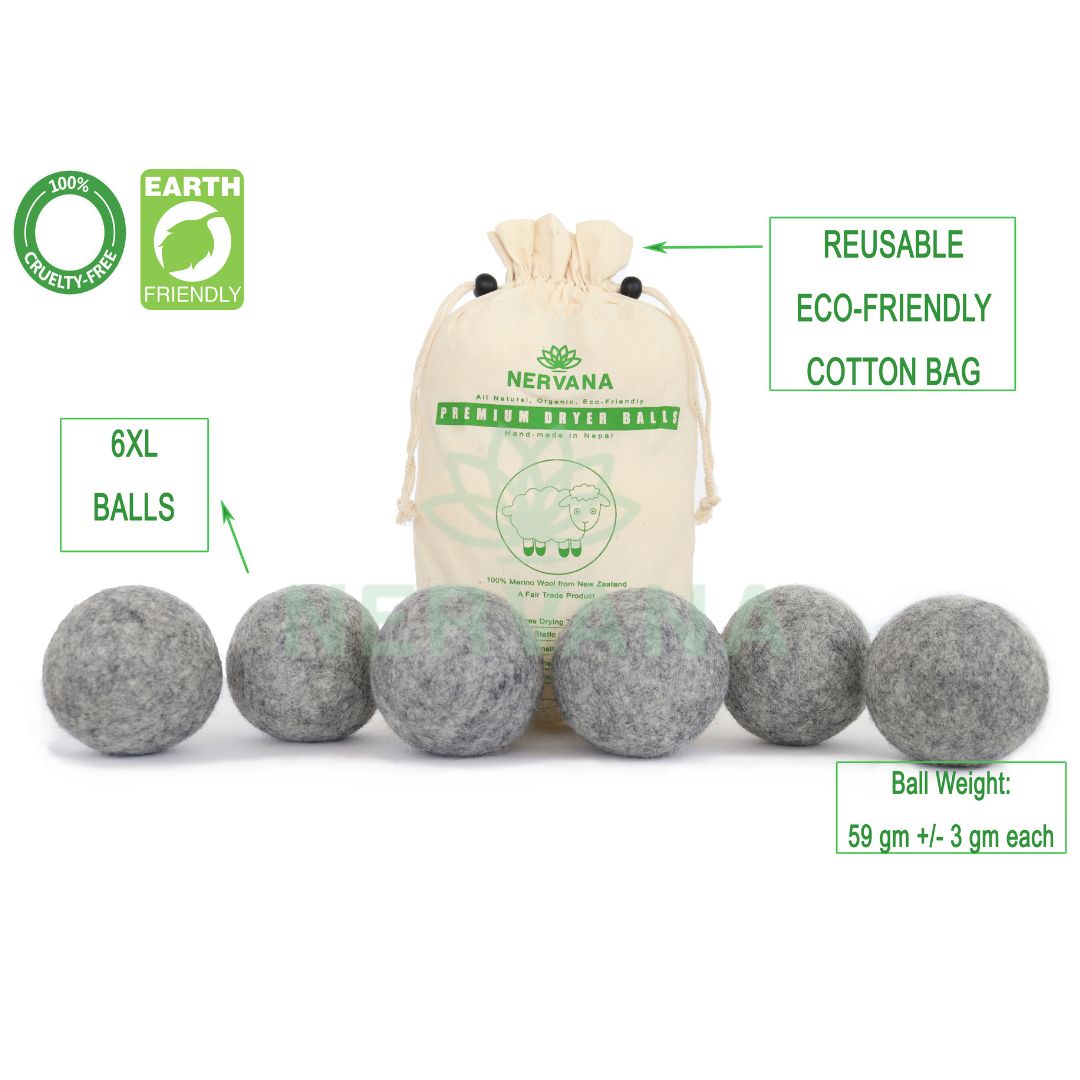 Wool Dryer Balls - Gray