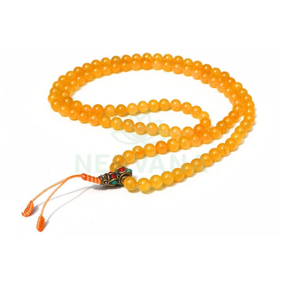 Yellow Jade Mala